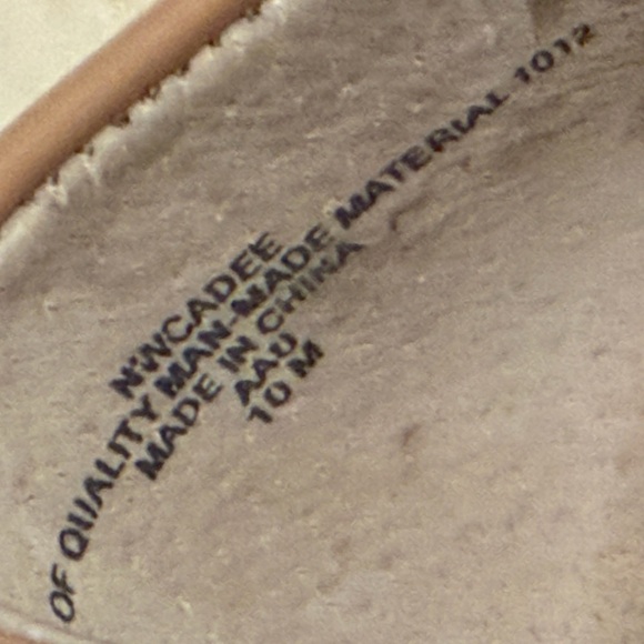 Nine West Nude Peep-Toe 4” Heels - Picture 4 of 7